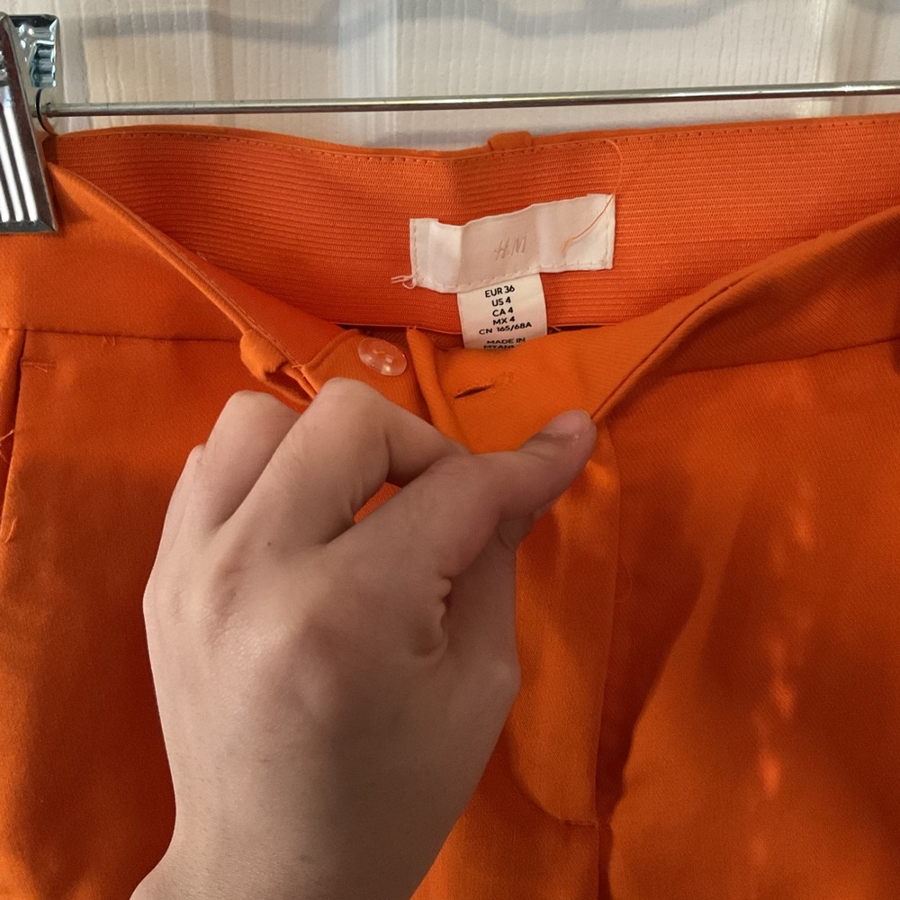H&M Vibrant Orange Pants